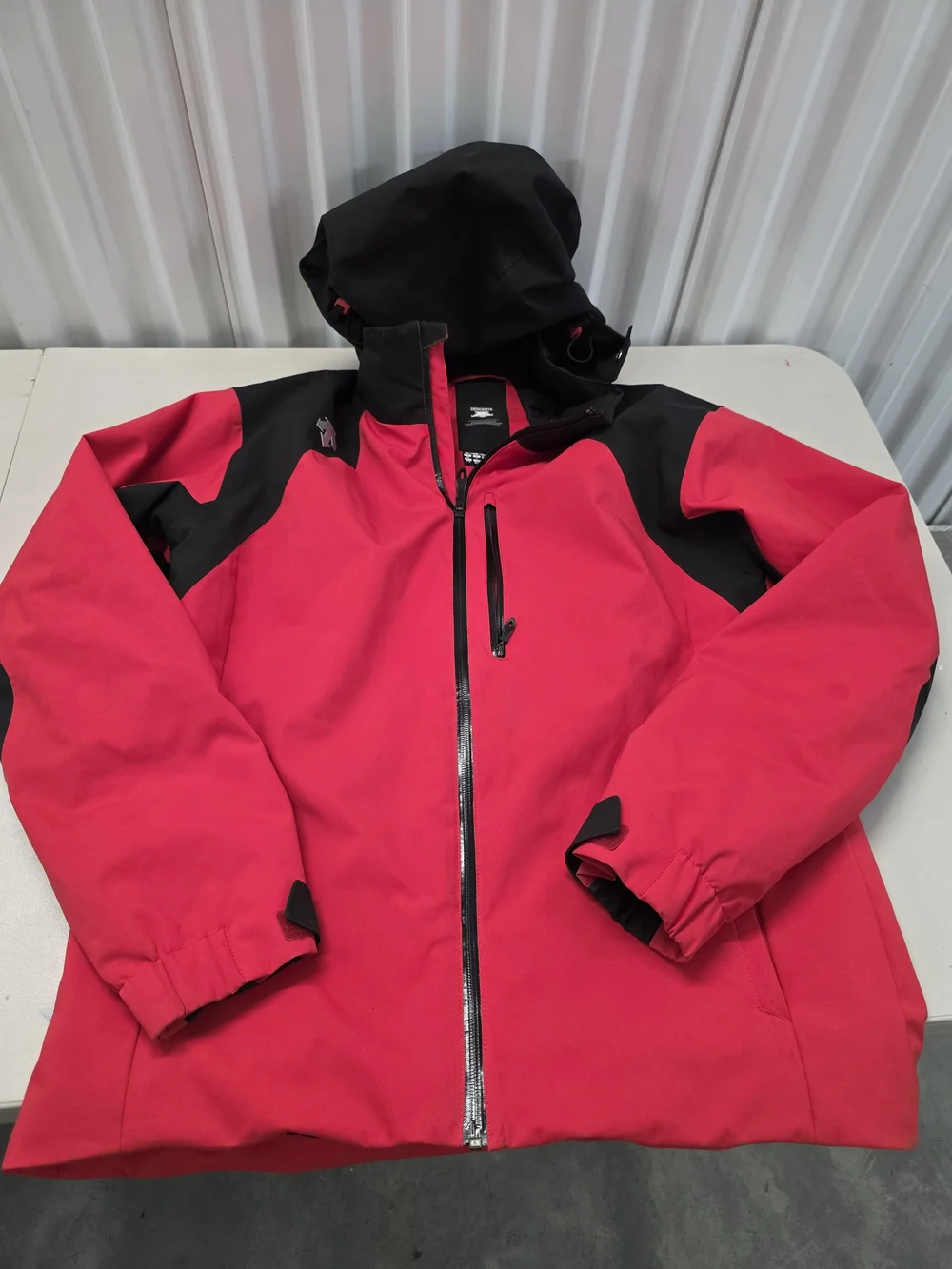 Decente Ski Jacket Thinsulate Red And Black Men's Size Large
